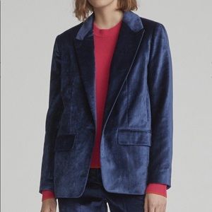 RAG & BONE MONTY VELVET BLAZER JACKET